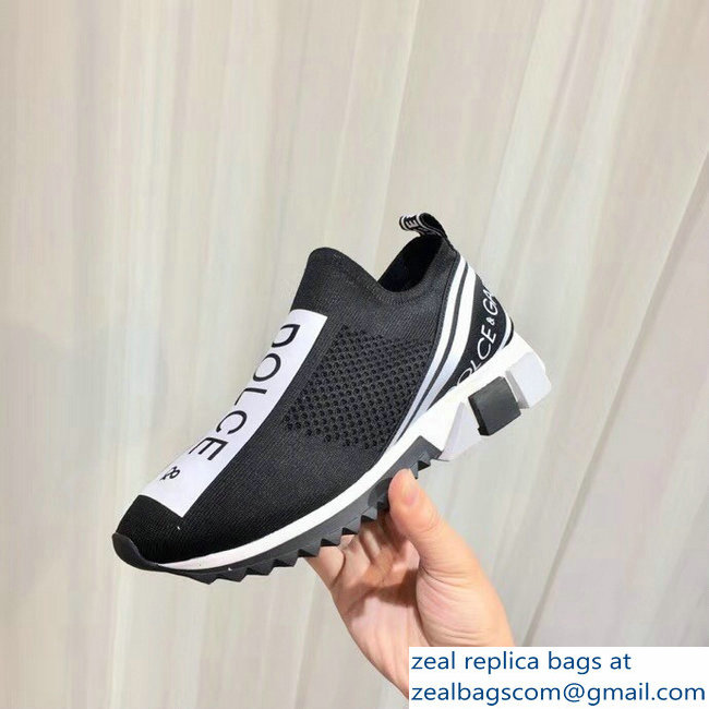 Dolce  &  Gabbana Branded Sorrento Lovers Sneakers Black 2018